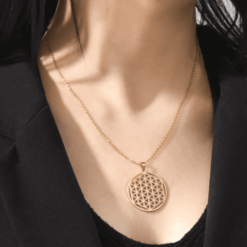 Flor de la Vida Chapa de Oro - Imagen 2